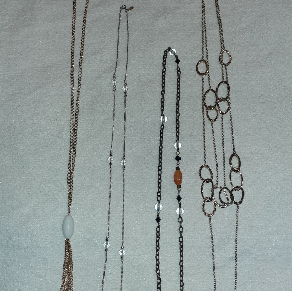 Set of four(4) necklaces for sale